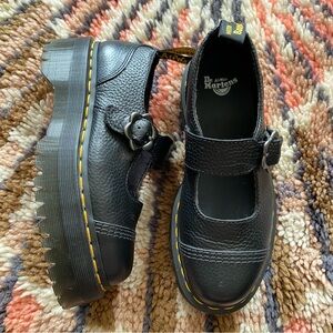 Dr. Martens Addina Flower Buckle Platform Mary Jane